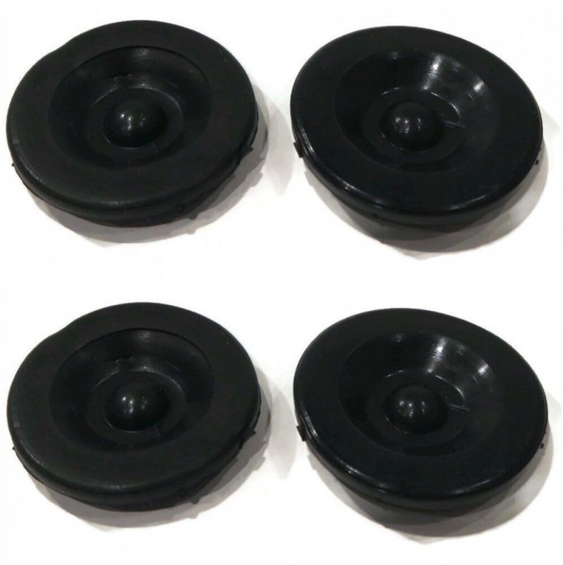 The Rop Shop Pack Of 4 Black Rubber Grease Plug Hub Dust Caps For Al-ko Trailer Camper Rv Axle