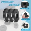 12 Pcs Rubber Spacers 80mm Od X 33mm Id 10mm Height Round Anti Vibration Spacer Bushing