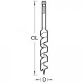 Trend Snappy 10mm Carbon Steel Auger Drill Bit 155mm Long Ideal For Clean Deep Drilling Quick Release System Snap Ab 10