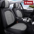 Pu Leather 5 Seat Covers Full Set For Gmc Sierra 1500 2500hd 3500hd Waterproof Breathable Front And Rear Cushion Most Sedans