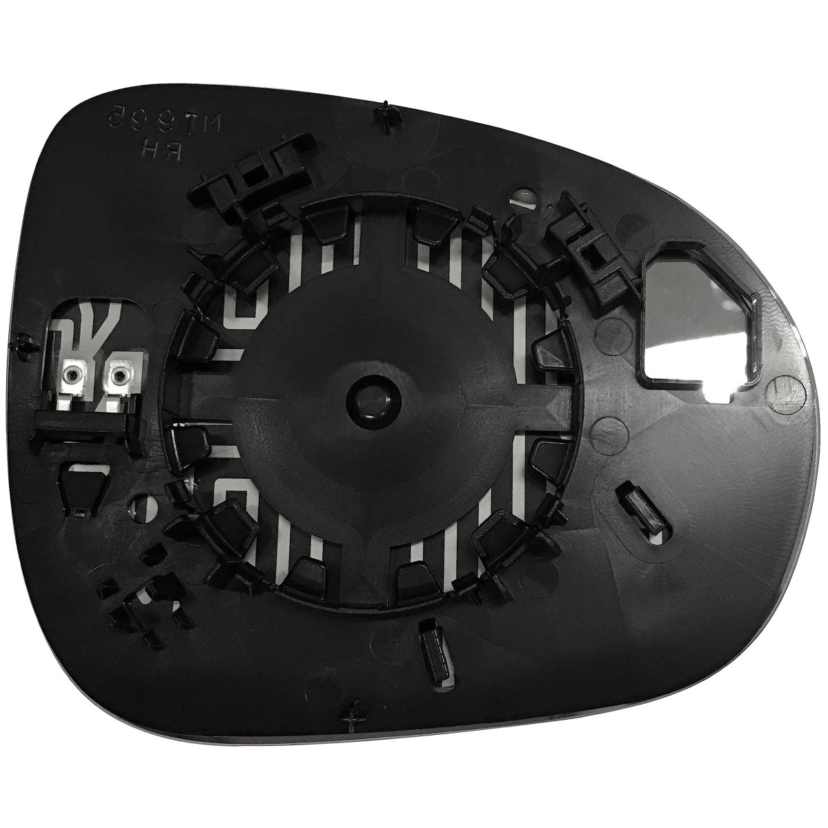Heated Driver Side Mirror Glass For 2016 2019 Fiat 500x 5f Chrome Flat Replacement Rm20252 16p