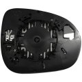 Heated Driver Side Mirror Glass For 2016 2019 Fiat 500x 5f Chrome Flat Replacement Rm20252 16p
