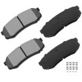 D606 Rear Disc Brake Pad Set With Hardware For Lexus Gx460 Gx470 Lx450 And Toyota 4runner Fj Cruiser Land Sequoia 