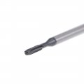 Uxcell M2 X 0 4 Spiral Point Threading Tap H2 Tolerance High Speed Steel Ticn Coated Round Shank With Square End Din371 376