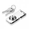 Marine Stainless Steel Swivel Hasp And Staple With Lock 2 Keys Silver Grade 304 Hardware For Boats 