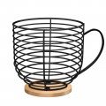 Byteaidrex Coffee Pod Holders For Counter K Cup Pods Storage Organizer Bar Accessories Large Capacity Black Wire Kup With 