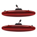 Nslumo Led Rear Side Marker Lights For 1999-2004 C5 Corvette 50-smd Red Bumper Replace Back Sidemarker Assembly Lens 