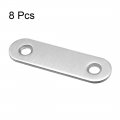 Uxcell Repair Plate 55mmx16mm Flat Fixing Mending Corner Brace Bracket Connector Pack Of 8