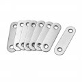 Uxcell Repair Plate 55mmx16mm Flat Fixing Mending Corner Brace Bracket Connector Pack Of 8