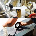 Uxcell Fiberglass Aluminum Foil Tape High Temperature For Hvac Patching Hot Cold Air Ducts Heat Reflective Adhesive 25mmx20m