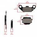 Caltric Front Brake Pads Compatible With Kawasaki Lakota 300 Kef300-a Kef300-b 1995-2003