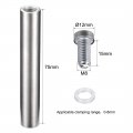 Uxcell 1 2 Dia X 3-1 8 12x80mm Standoff Screws Wall Mount Sign Holders Acrylic Glass Nails 10pcs