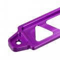X Autohaux 172mm Universal Hollow Aluminum Alloy Car Battery Hold Down Mount Bracket Set Purple 10 Inch Bolt