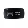 Ch4x4 Rocker Switch Jeep Jk Bumper Led Bar Symbol Horizontal Red