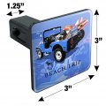 Beach Trip Surfing Surfer Dogs Tow Trailer Hitch Cover Plug Insert