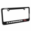 Ipick Image Made For Dodge Charger R T Black Real 3k Carbon Fiber Glossy Finish License Plate Frame