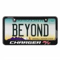 Ipick Image Made For Dodge Charger R T Black Real 3k Carbon Fiber Glossy Finish License Plate Frame