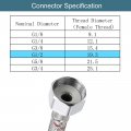 Uxcell 24 Inch Long Faucet Supply Line Connector 4pcs G1 2 Female Compression Thread X M10 Male Braided 304 Stainless Steel