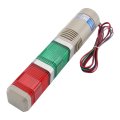 Baomain Industrial Signal Light Column Led Alarm Square Tower Indicator Flash Warning Buzzer Red Green Ac 110v Lta-402wj
