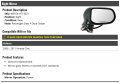 Right Passenger Side Power Mirror Compatible With 2006 2011 Honda Civic 4-door Sedan