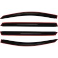 4pcs Side Window Deflectors For 2004 2009 Toyota Sienna Outside Mount Rain Guards With Smoked Tint Tape On Wind Fresh Air And 