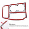 Cherocar For Jeep Grand Cherokee Gear Shift Panel Cover Cup Holder Center Console Stickers Trim 2016-2020 Interior Decoration