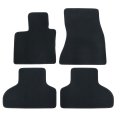 Floor Mats Carpet For Bmw X5 F15 2013 2018 4 Piece Set Front And Rear Interior Black Velour Plastic Direct Replacement 