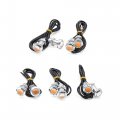 Uxcell 10pcs Amber Color Eagle Eye Cob Led Car Daytime Running Drl Backup Lamp Dc 12v