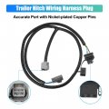 X Autohaux 65 4 Way Flat Trailer Wiring Harness For Jeep Wrangler Jk 2007 2008 2009 2010 2011 2012 2013 2014 2015 2016 2017