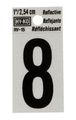 Hy-ko Rv-15 8 1 25 Black Reflective House Number 