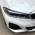 Front Side Headlight Eyebrow Eyelid Cover Trim For Bmw 3 Series G20 Sedan 2019-2020 2021