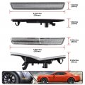 4pcs Full Led Amber Red Front Rear Side Marker Lights For Dodge Challenger Srt Hellcat Redeye Widebody 2019-2022 Turn Signal