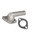 Engine Coolant Water Outlet For Chevy Corvette 1990 1991 Aluminum Natural Finish 2 753 In Max Height Replaces 89000309 19193831