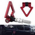 Dewhel Triangle Tow Hooks Ring Front Rear Red Fits Euro Auto Bmw E46 E81 E30 E36 E90 E91 E92 E93 1 3 5 6 7 Series Mini Cooper 