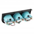 Triple Gauge Set Universal Kit Oil Volt Water Car Water Temp Volts Oil Pressure Meter 52mm Instrument