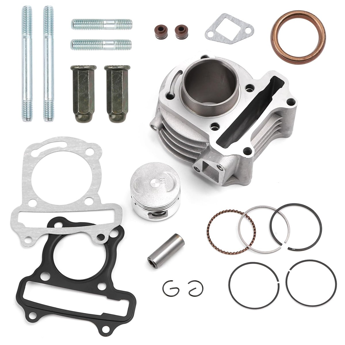 Minho Cylinder Top End Rebuild Kit With Piston Ring Gasket For Chinese Gy6 60cc 139qma 139qmb Engine 44mm Taotao