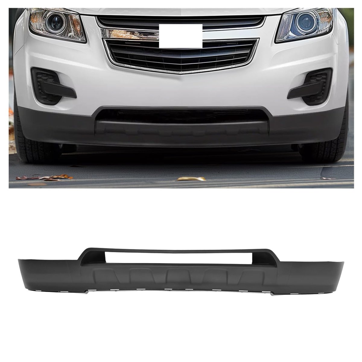 Front Bumper Valance For 2012 2015 Chevy Chevrolet Equinox Replacement Gm1015111 Lower Cover Air Deflector Black Pp Plastic