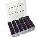 Labwork 330 Pcs Black Push Pins Automotive Retainers Assortment Bumper Clips Plastic Rivets Fasteners Retainer Kit Car