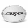 Ipick Image Made For Srt 3d Logo On Brushed Oval Billet Aluminum 2 Inch Tow Hitch Cover Ram Durango