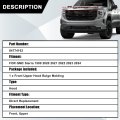 Upper Grille Top Molding Trim Cover Front For Gmc Sierra 1500 2020 2021 2022 2023 2024 Replace 84774163