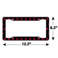 Star Trek Klingon Shield License Plate Frame Officially Licensed Plastic Tag Holder For North American Cars 12 3 In X 6 Uv And