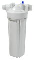 A01-1138bu Aquafresh Exterior Single Filter Housing Replacement Canister With Cap And Fittings Bulk Packaging White Standard 