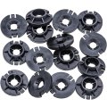 15pcs Engine Cover And Wheel Apron Push Nut For Tesla Model 3 Y Replaces 1110713-99-c White Nylon Fasteners 6mm Stud 18mm 
