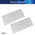 Aicosineg 20pcs Craft Glue Gun Sticks Hot Bulk Refill All-purpose Dual Temp For Mini Melt Adhesive Stick White 0 43x9 84inch