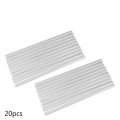 Aicosineg 20pcs Craft Glue Gun Sticks Hot Bulk Refill All-purpose Dual Temp For Mini Melt Adhesive Stick White 0 43x9 84inch