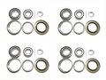 Set Of 4 Americanprime Trailer Hub Wheel Bearing Kit 25580 14125a With Double Lip Grease Seals 10-10 Or 10-36 For 5200-7000 Lb 