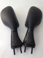 Httmt Mt068- Motorcycle Black Aftermarket Racing Mirrors Compatible With 1998-2002 Kawasak Ninja Zx6r 1998-2003 Zx9r 2006-2008