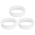3pcs Rubber Grommets 58 6mm Drill Hole 52 5mm Id Top Hat Grommet White Silicone Plug Gasket For Wiring Automotive 