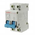 Uxcell 2 Poles 6a 400v Low-voltage Miniature Circuit Breaker Din Rail Mount Dz47-63 C6