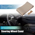 Uxcell Hand Sewn Steering Wheel Cover Stitch With Needle And Thread Universal Fit 15 4-16 Inch 39-40 5cm Dia For Car Truck Suv